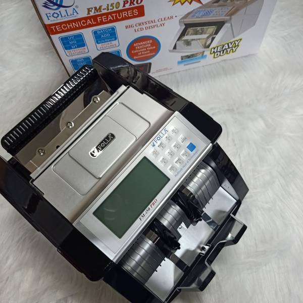 Folla FM-i50 Pro Money Counting & Fake Note Detecting Machine Black & Sliver Hover